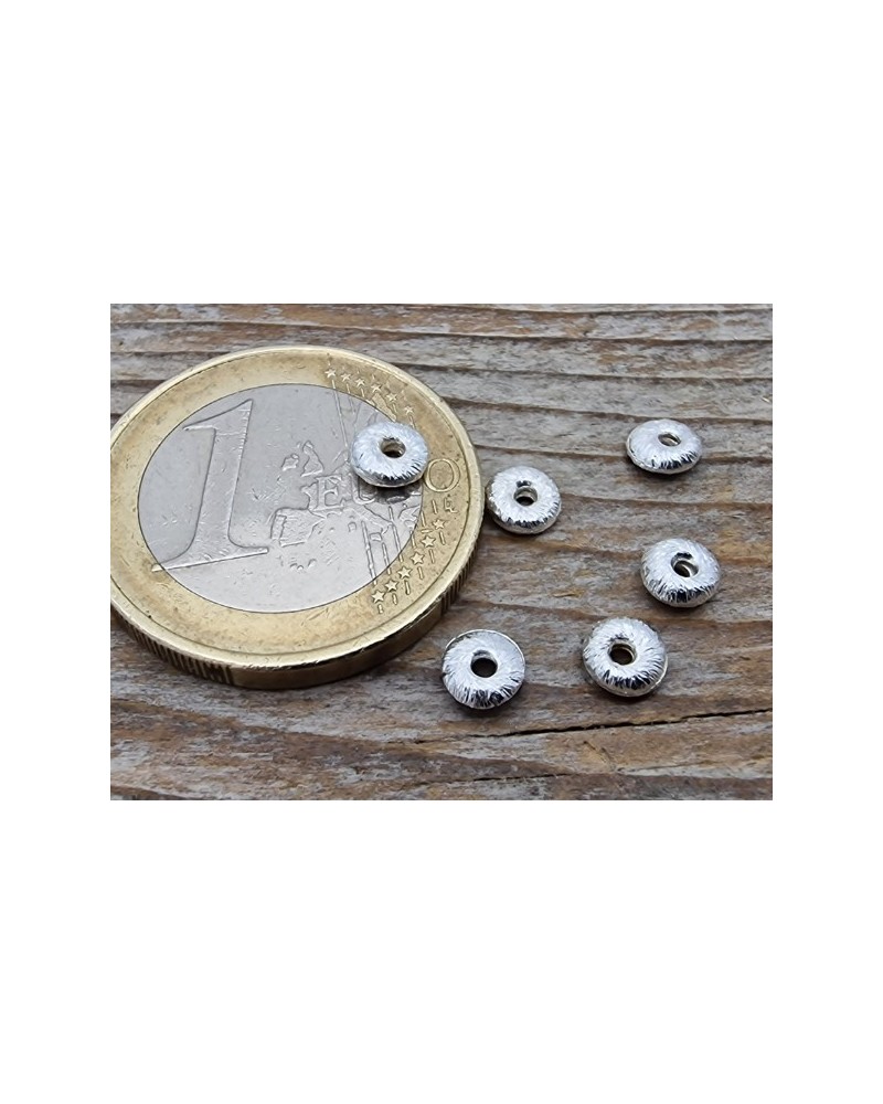 Zwischenteil, Scheibe 4.5x2mm, 925 Silber