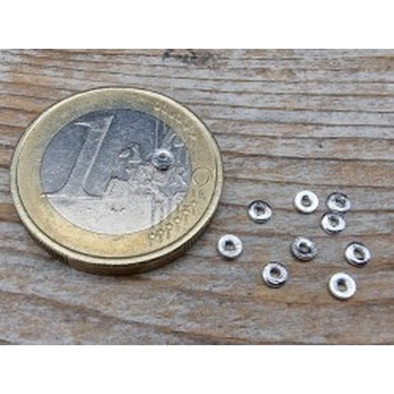 Zwischenteil, Scheibe 2.5x0.5mm, 925 Silber 2