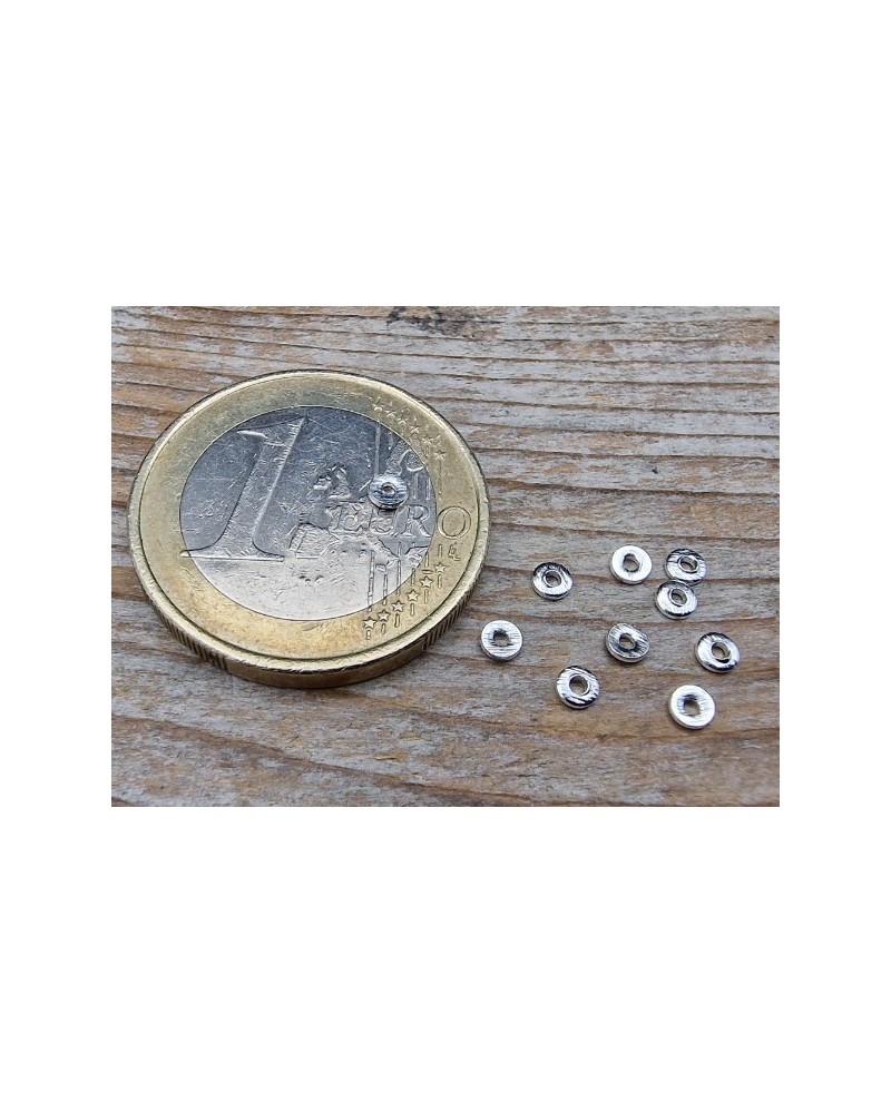 Zwischenteil, Scheibe 2.5x0.5mm, 925 Silber