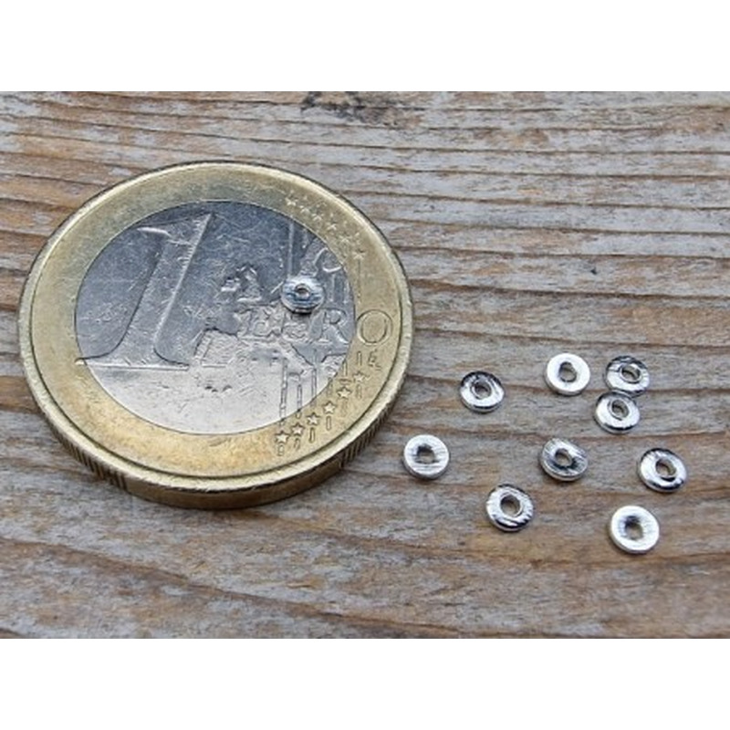 Zwischenteil, Scheibe 2.5x0.5mm, 925 Silber