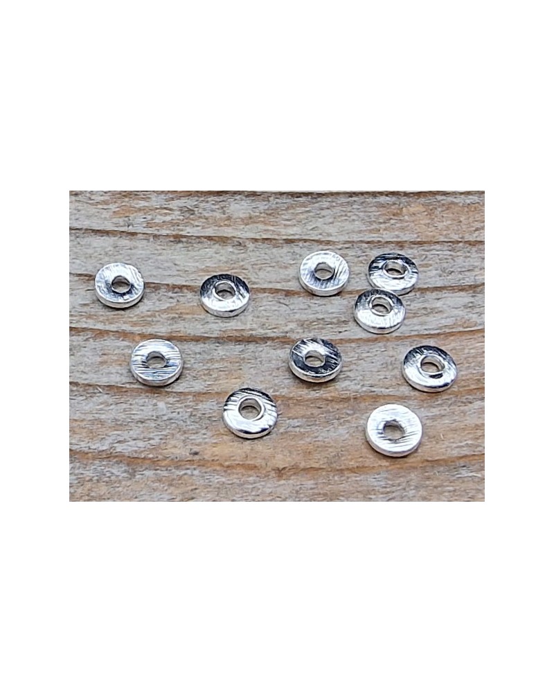 Zwischenteil, Scheibe 2.5x0.5mm, 925 Silber