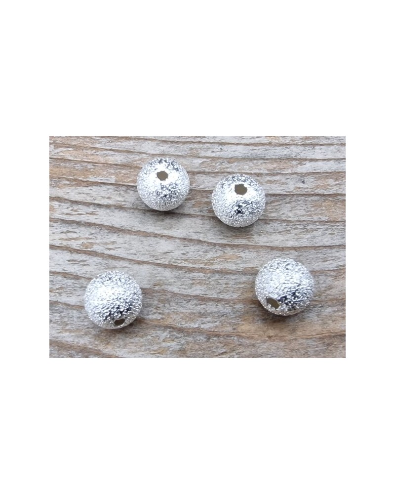 Zwischenteil, Kugel 6mm, 925 Silber diamantiert