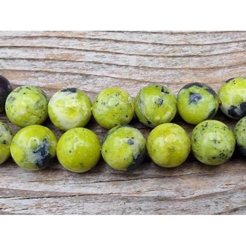 Lizarditkette 8mm, Norwegische Jade