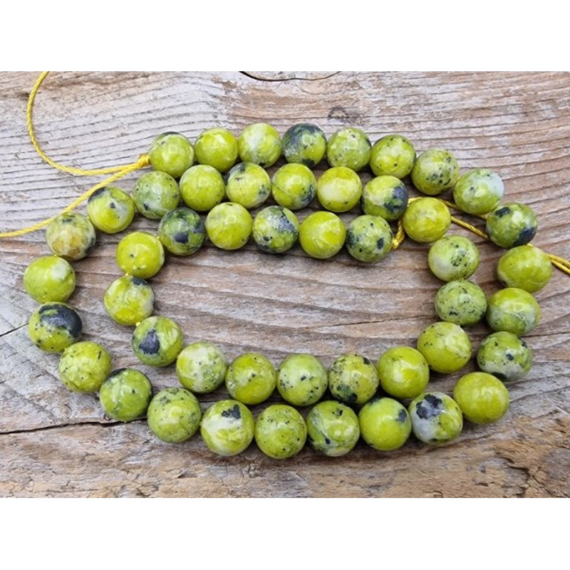 Lizarditkette 8mm, Norwegische Jade