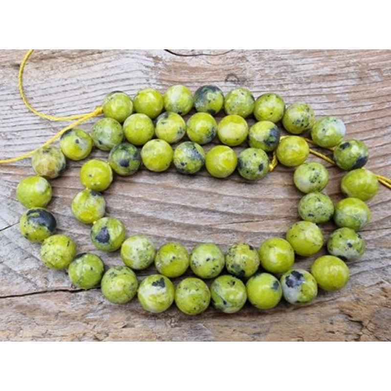 Lizarditkette 8mm, Norwegische Jade