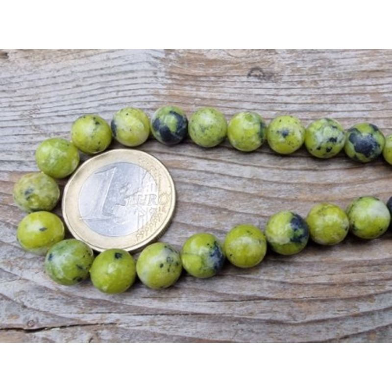 Lizarditkette 8mm, Norwegische Jade