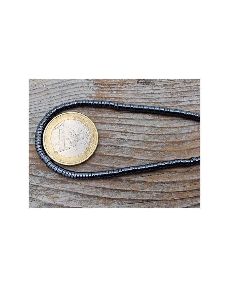 Blutsteinkette (Hämatit) 3x1mm