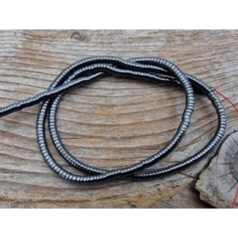 Blutsteinkette (Hämatit) 3x1mm 2