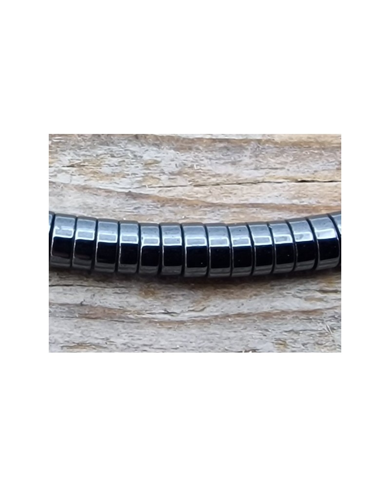 Blutsteinkette (Hämatit) 3x1mm
