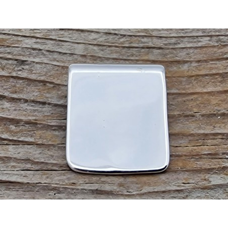Anhängeröse, Messing silberfarben