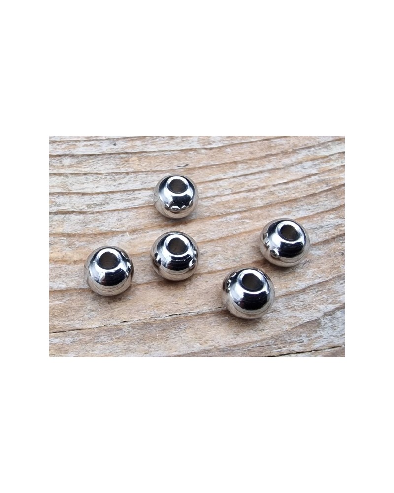 Zwischenteil, Kugel 6mm (50 Stk), Edelstahl