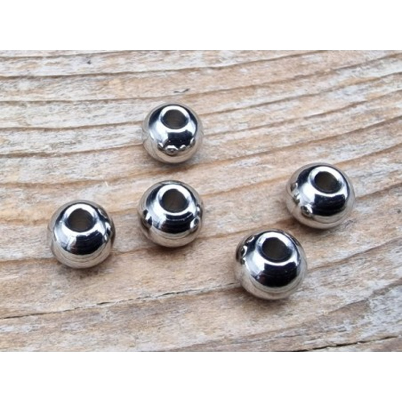 Zwischenteil, Kugel 6mm (50 Stk), Edelstahl