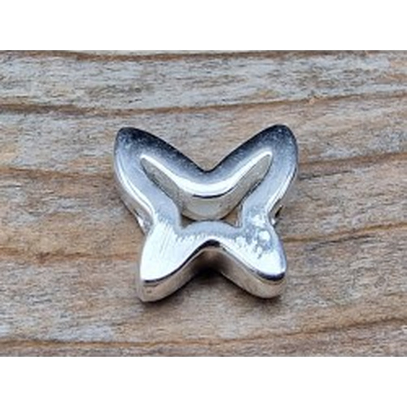 Zwischenteil, Schmetterling 8x7mm, 925 Silber