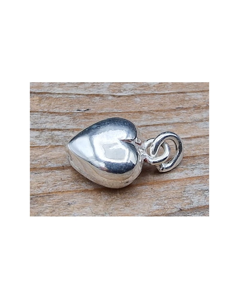 Charm Herz 8x12mm, 925 Silber