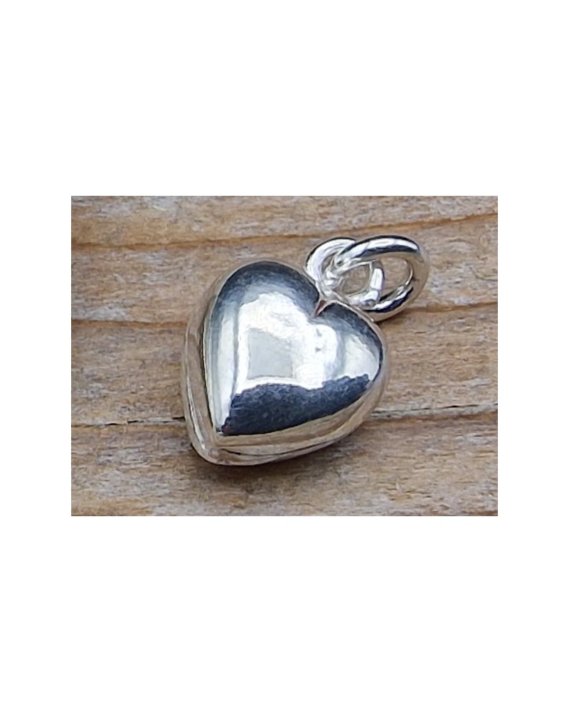 Charm Herz 8x12mm, 925 Silber