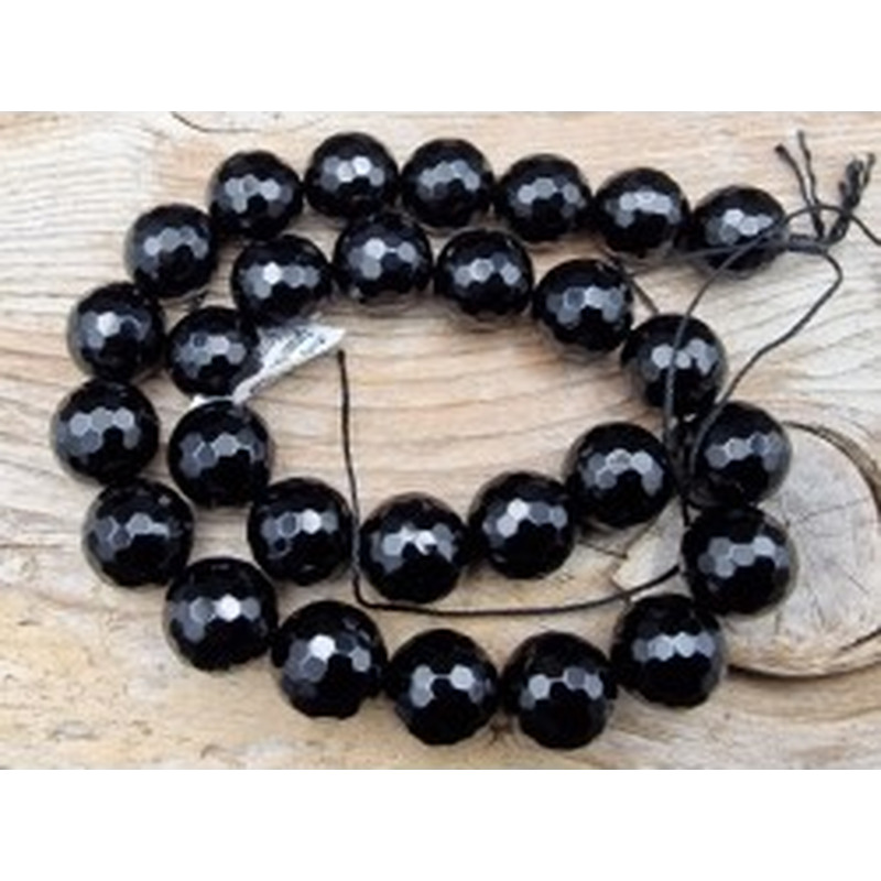 Onyxkette facettiert 16mm 2