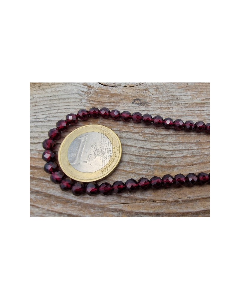 Granatkette facettiert 5mm