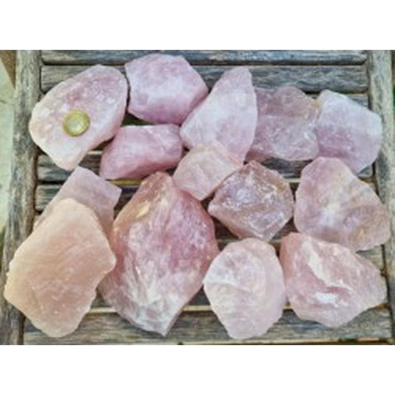 Rosenquarz Rohsteinmix (5kg) 2