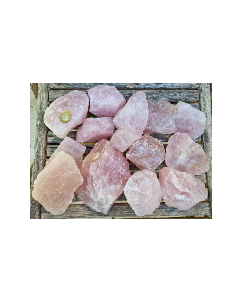 Rosenquarz Rohsteinmix (5kg)