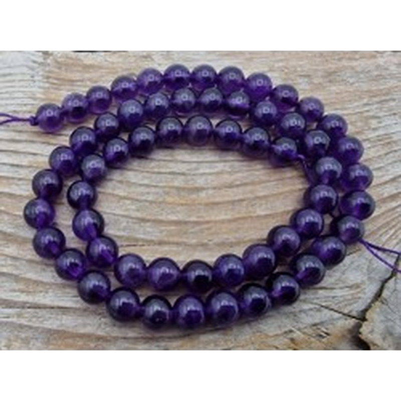 Amethystkette 6mm 2
