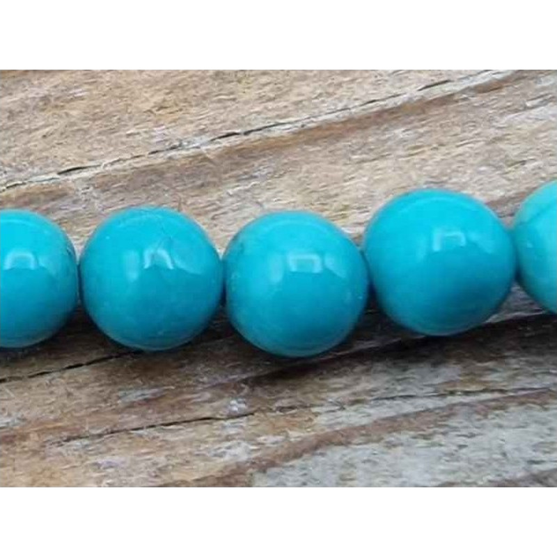 Türkisimitatkette (Magnesit) 5mm