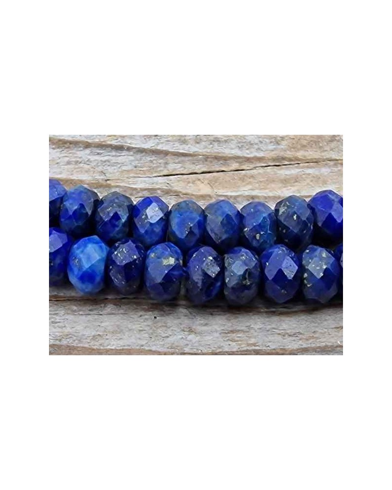 Lapislazulikette facettiert 5x3mm