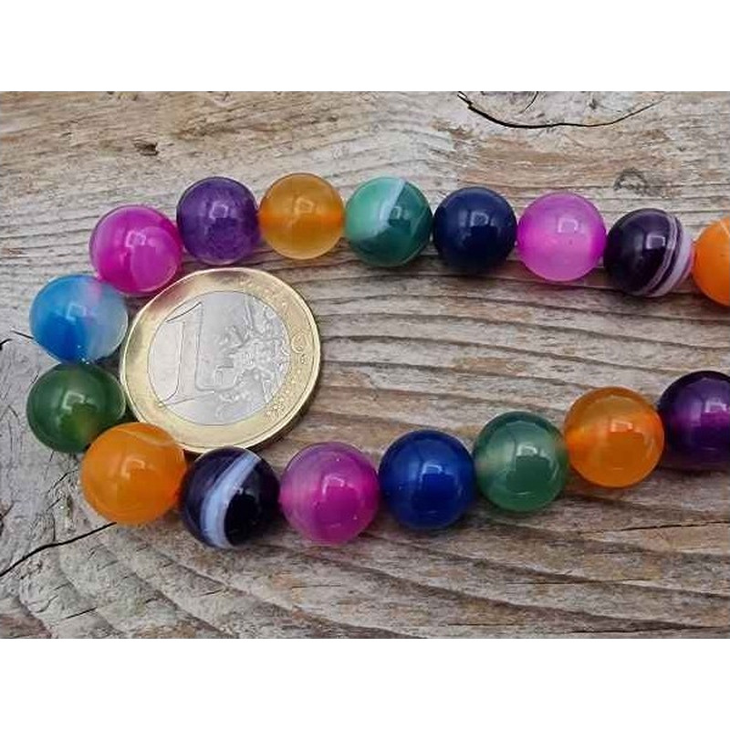 Achatkette Multicolor 10mm