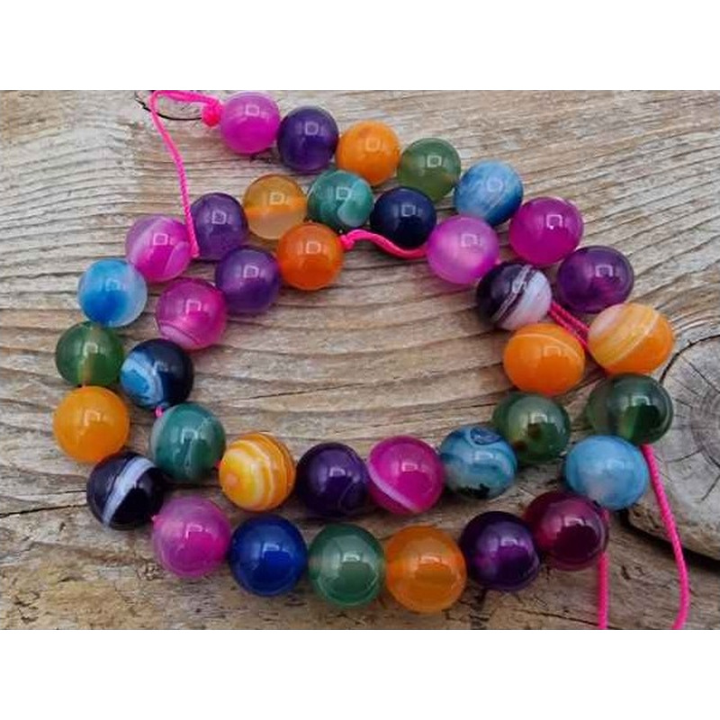 Achatkette Multicolor 10mm