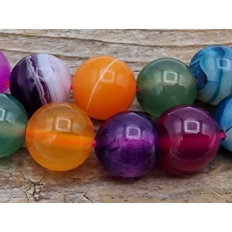 Achatkette Multicolor 10mm