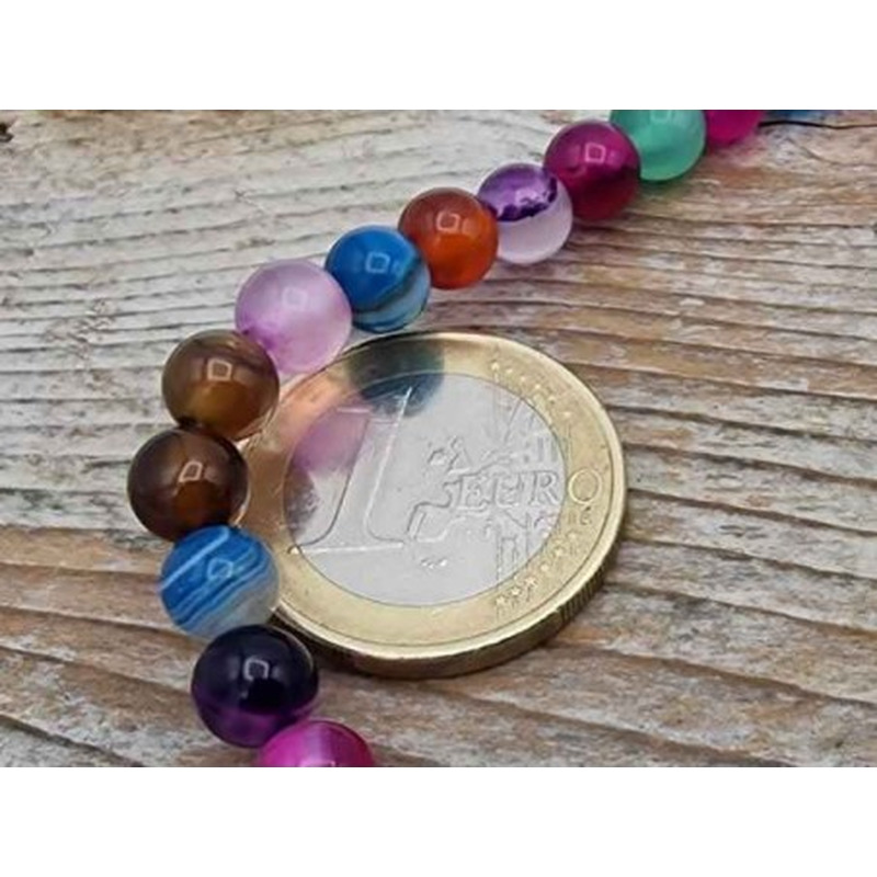 Achatkette Multicolor 6mm
