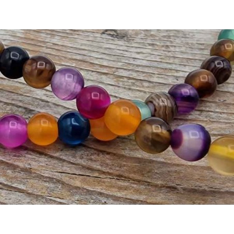 Achatkette Multicolor 6mm