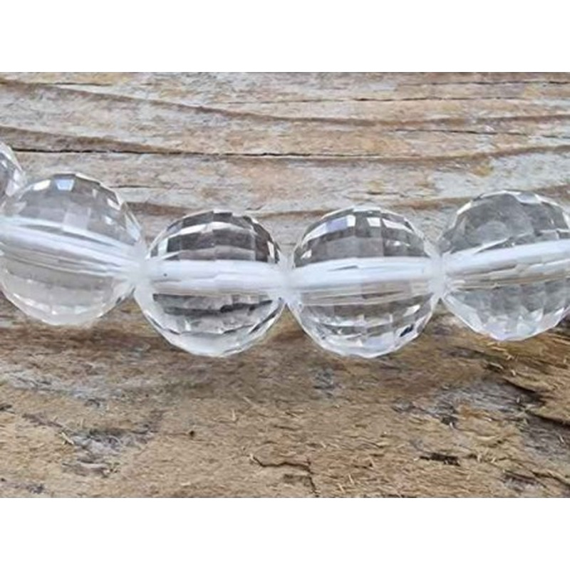 Bergkristall 8mm facettiert Armband