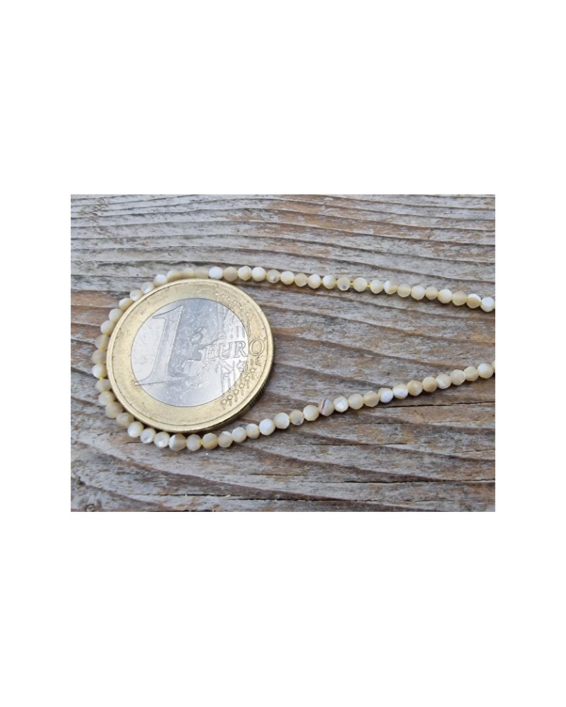 Perlmuttkette 2mm facettiert