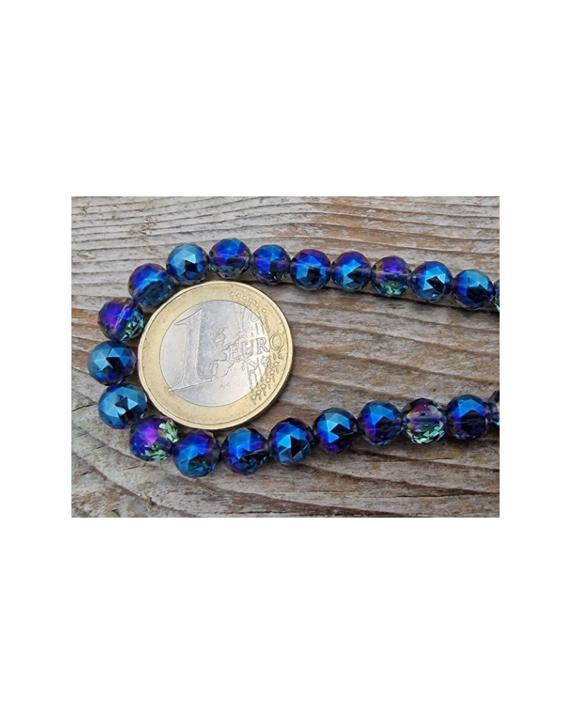 AquaAurakette facettiert 6mm