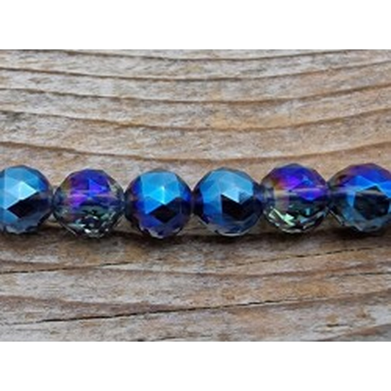 AquaAurakette facettiert 6mm