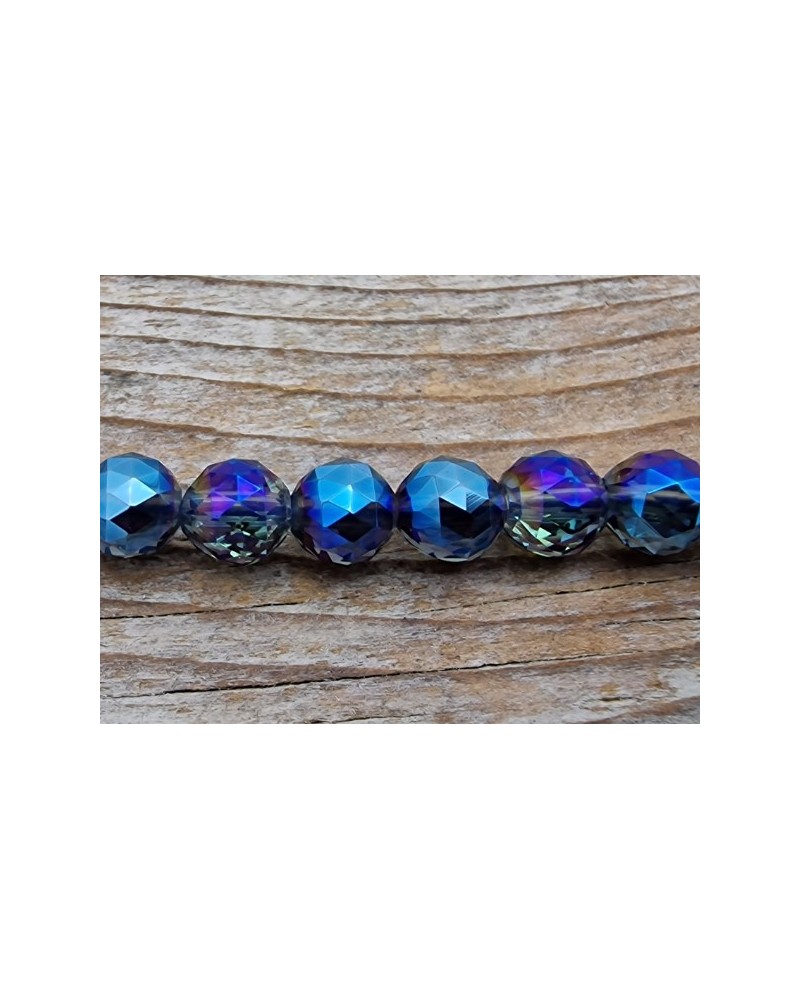 AquaAurakette facettiert 6mm