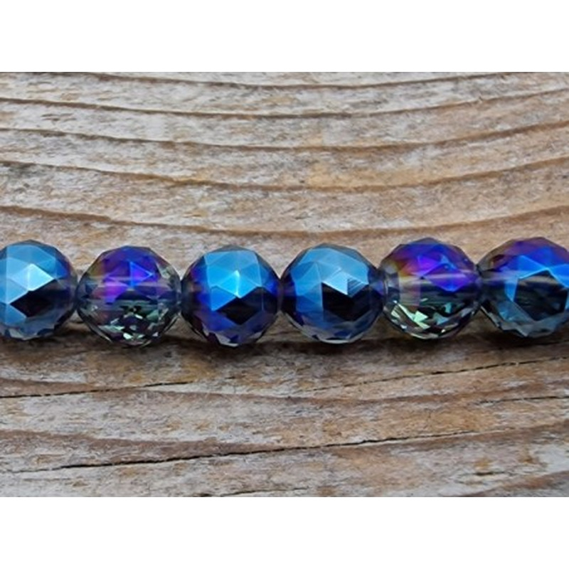 AquaAurakette facettiert 6mm