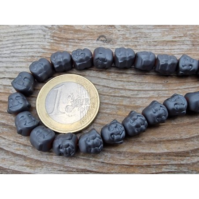 Blutsteinkette (Hämatit) Buddha 8mm
