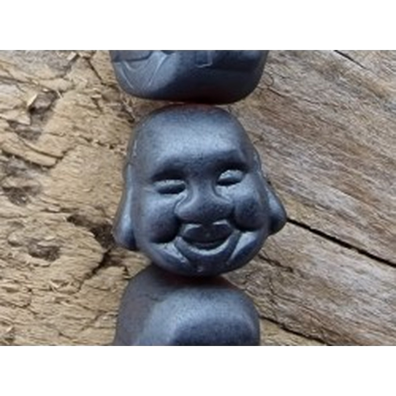 Blutsteinkette (Hämatit) Buddha 8mm