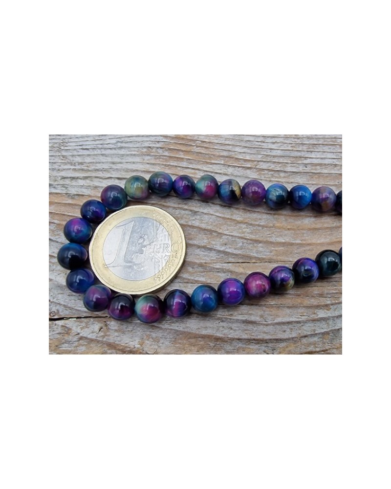Tigeraugekette multicolor 6mm