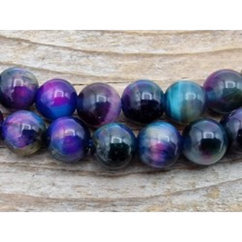 Tigeraugekette multicolor 6mm