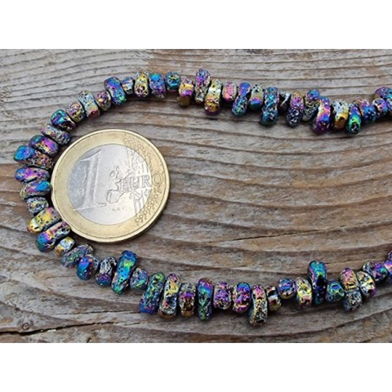 Blutsteinkette Multicolor (Hämatit) Lavalook 5-7mm