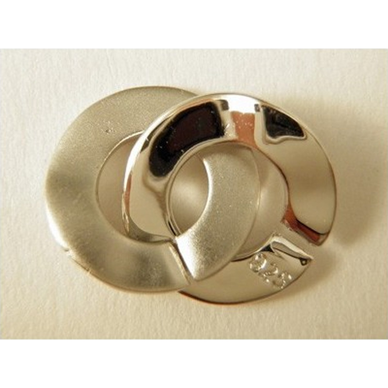 Schliesse 12x18mm Silber rhodiniert