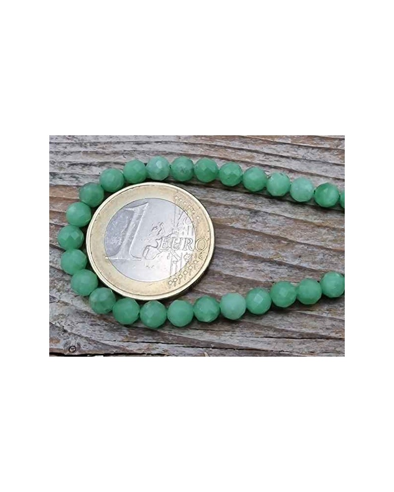 grüner Angelit facettiert 4mm