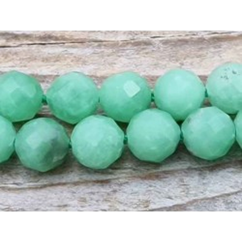 grüner Angelit facettiert 4mm