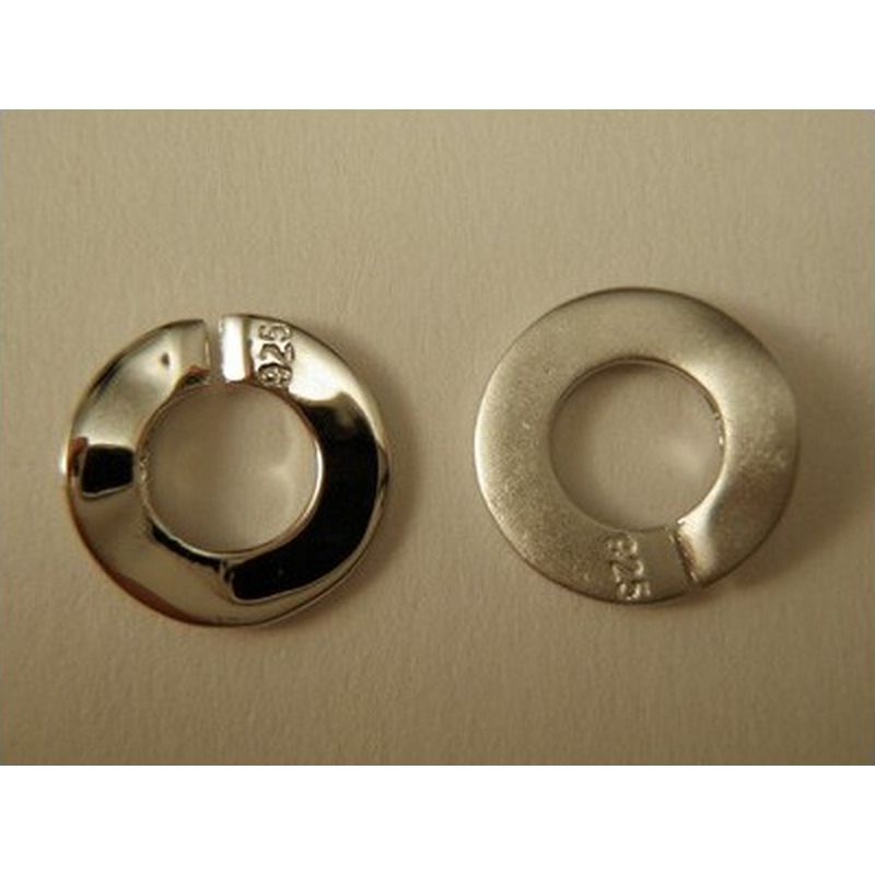 Schliesse 12x18mm Silber rhodiniert