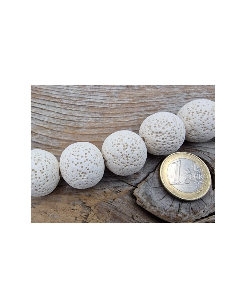 Lavakette weiß 20mm