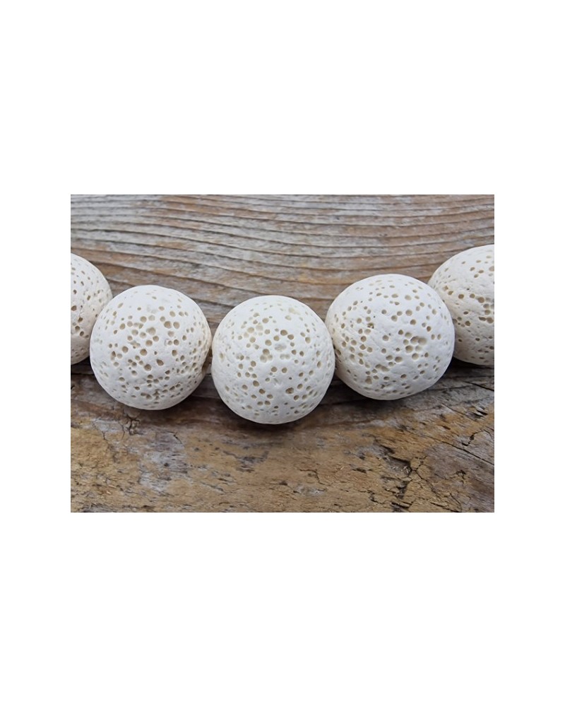 Lavakette weiß 20mm