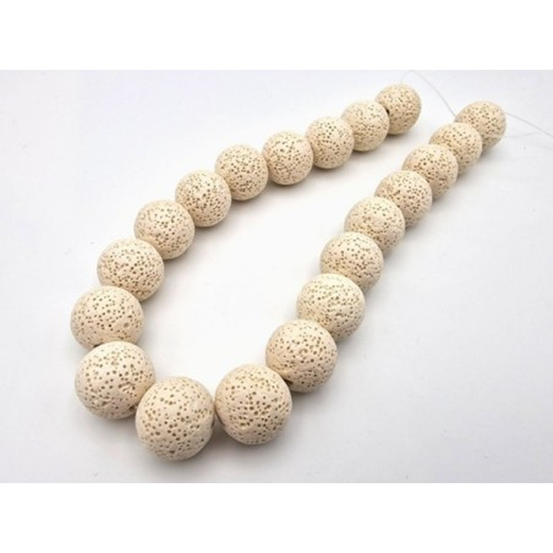 Lavakette weiß 20mm