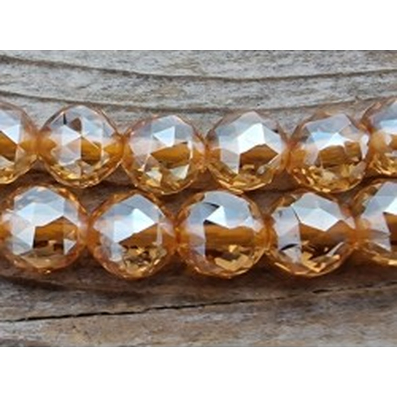 Bergkristallkette gelasert, facettiert 6mm